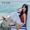 Dfuse迪芙斯2025夏季新款度假风人字拖T带平底鞋套趾凉鞋女鞋DFD2115103 商品缩略图5