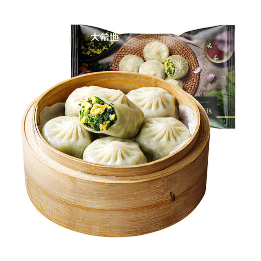 【99元任选6】大希地DT珍馐集荠菜鸡蛋薄皮包子250g*2★ 商品图3