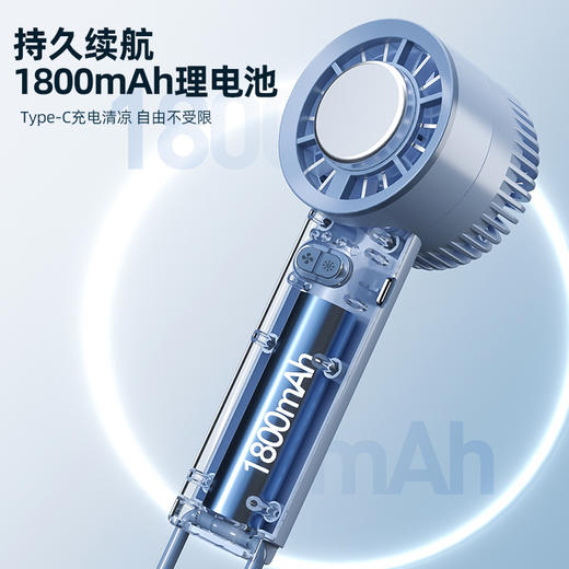 夏季清凉必备！【戈尔斯诺】 半导体制冷手提风扇 GS-D904-1白色、蓝色-两色可选-FN 商品图8
