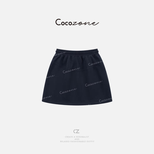 COCO ZONE 刘一一 “万能半裙”松紧腰简约复古绑带短裙CD2A0241 商品图4