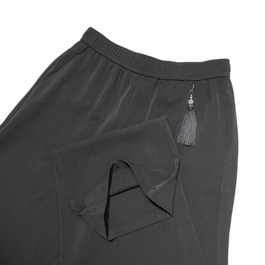 夏季韩版松紧腰轻国风醋酸纤维直筒裤    AC-5T7189 商品图8