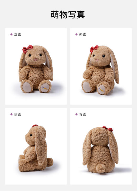 McHugs 奶咖听话兔 玩偶睡觉抱娃娃摆件毛绒玩具生日礼物情侣公仔 商品图6