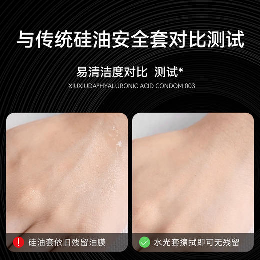 羞羞哒水光避孕套003超薄款安全套原装进口玻尿酸水大油量男用计生用品 商品图5