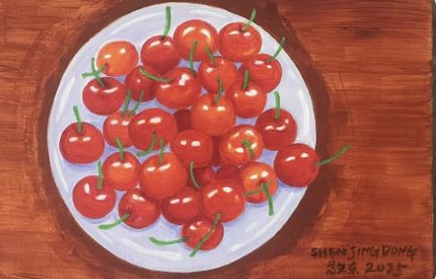 沈敬东《红樱桃》原作 商品图0