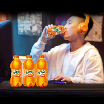 百事可乐美年达 Mirinda 橙味汽水碳酸饮料300ml*12瓶 便携小瓶 商品图4