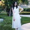 【高品质私服】【IC白色苎麻平纹布中长连衣裙】轻薄柔软，亲肤舒适，纤维强韧G1406-CC【无标出货 介意慎拍】 商品缩略图7