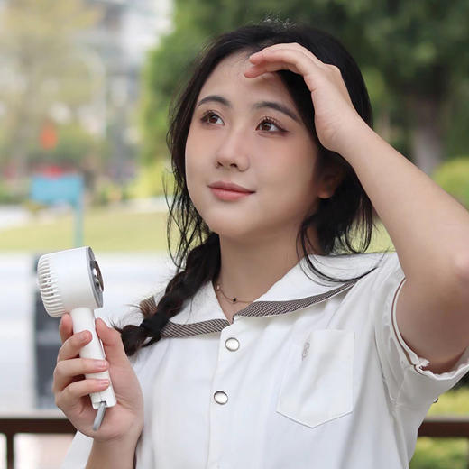 夏季清凉必备！【戈尔斯诺】 半导体制冷手提风扇 GS-D904-1白色、蓝色-两色可选-FN 商品图5