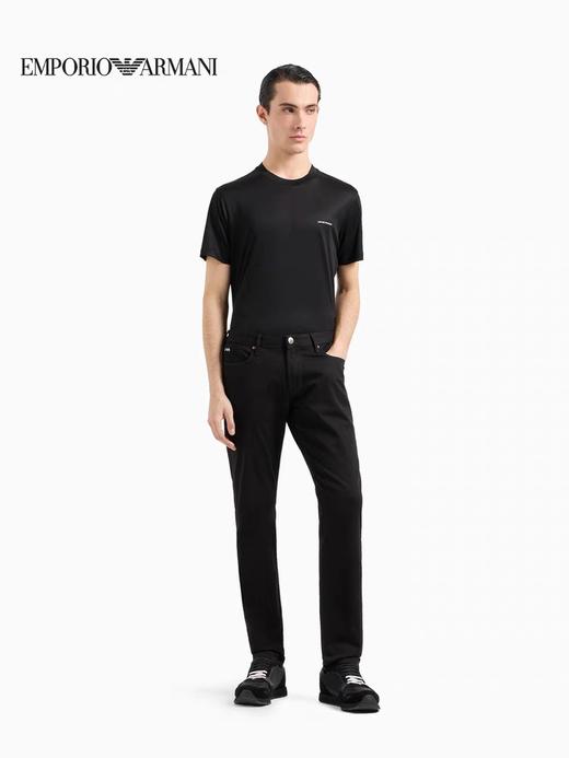 E@ 天丝面料字母印花正肩圆领短袖T恤 Z-15432 商品图3