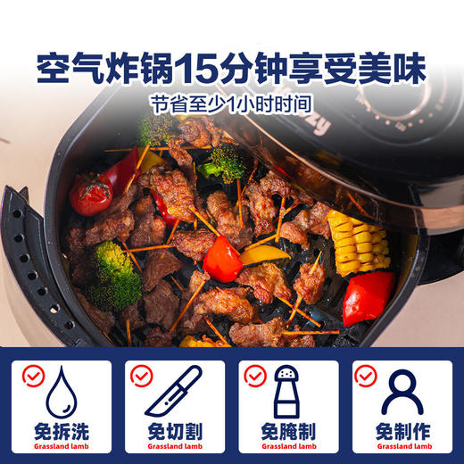 【原肉整切 不用二次腌制】【共80串】喜盼 安格斯牛肉烧烤串/内蒙古羔羊肉串 烤箱/空气炸锅快手烹饪 商品图14
