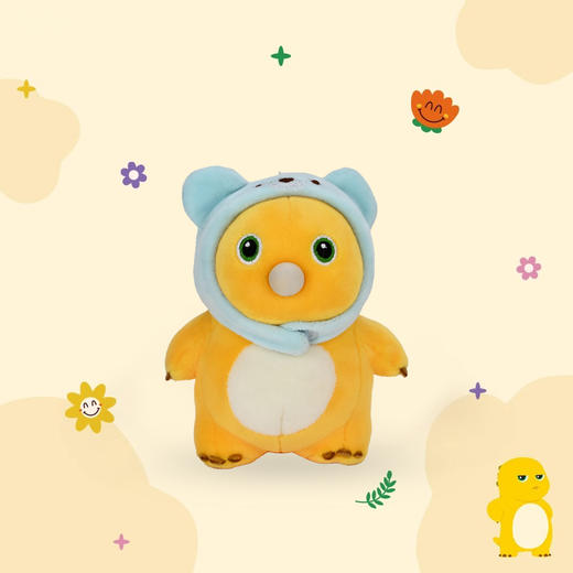 正版吐泡泡奶龙毛绒钥匙扣卡通可爱情侣包包挂件公仔小玩偶抓机用 商品图1