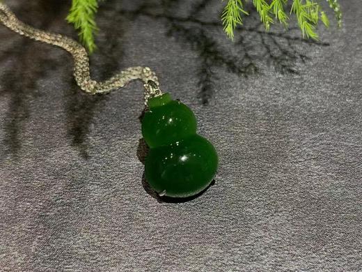 【御珠宫坊】金镶碧玉葫芦吊坠 商品图2
