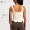 新款鱼骨背心修身螺纹含胸垫运动一体杯运动上衣DY66193# 商品缩略图7