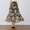 【严选】诗凡黎A字剪影碎花半身裙2025夏新款松紧腰复古气质轻盈飘逸长裙7G6240351 商品缩略图2