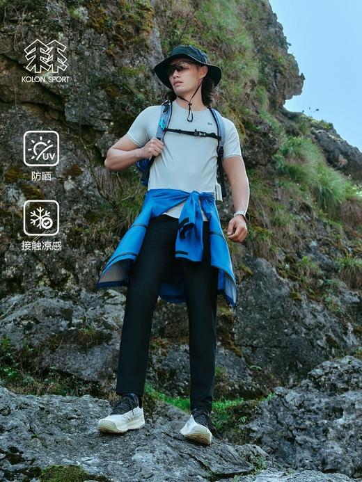 K隆 冷黑科技防晒面料弹力抗皱圆领短袖T恤 Z-15430 商品图0