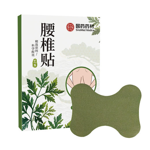 国药药材艾草膝盖贴肩周颈椎贴穴位贴膏药贴腰疼腰痛艾灸贴艾草贴 商品图2