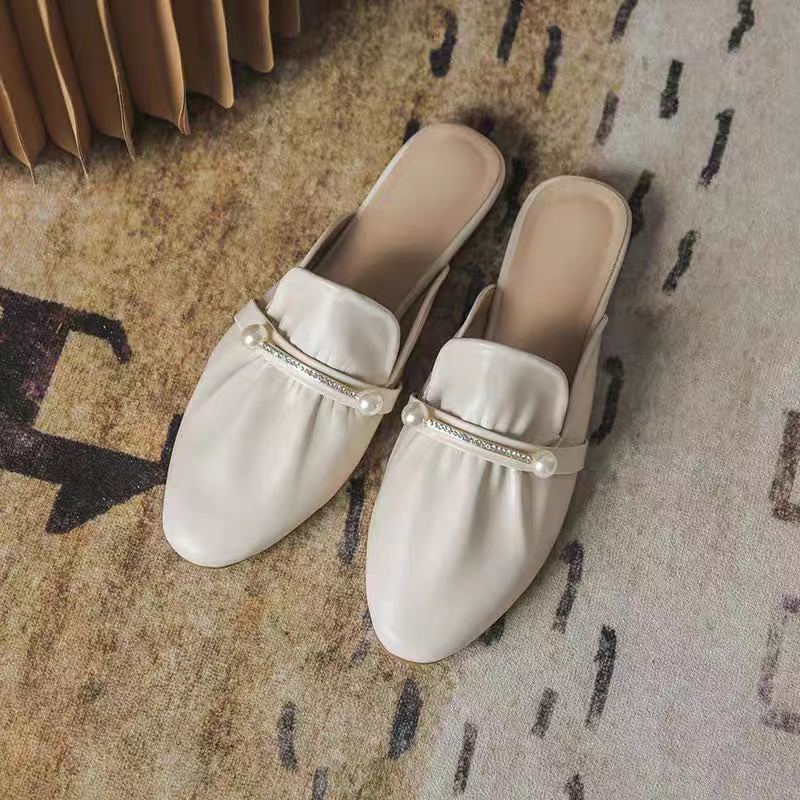 【夏季百搭款】女式懒人半拖 轻松穿出时髦感！   网红半拖 舒适休闲 耐磨鞋底 ins风