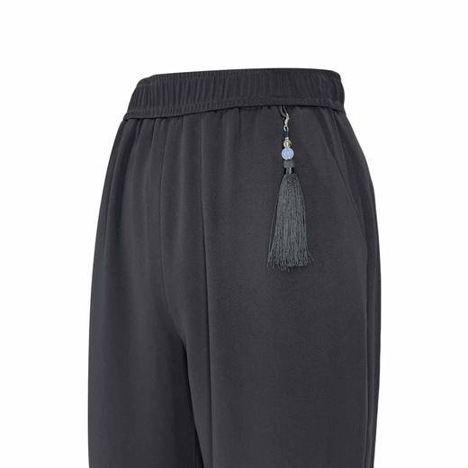 夏季韩版松紧腰轻国风醋酸纤维直筒裤    AC-5T7189 商品图6