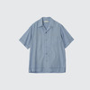 YOKE EMBROIDAREY OPEN COLLAR SHIRT 有机棉丝混纺休闲短袖衬衫 商品缩略图3