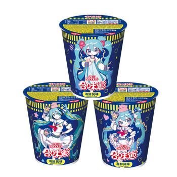 日清方便面合味道海鲜风味泡面76g*12杯 初音未来 限定包装随机 /粮油调味 /方便食品 /方便面 商品图2