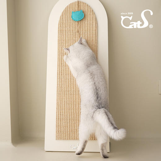 CatS魔镜立式猫抓板 大号天然剑麻猫床猫玩具实木猫家具 商品图2