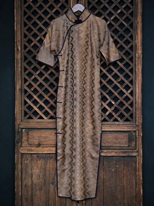 盛唐牡丹|重缎香云纱古法旗袍裙 商品图0