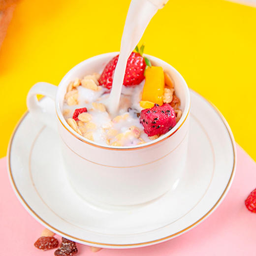 莓果多多燕麦脆450g内含45g*10包独立包装澳洲燕麦三重莓果冻干高纤维早餐即食装 商品图2