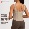 新款鱼骨背心修身螺纹含胸垫运动一体杯运动上衣DY66193# 商品缩略图3