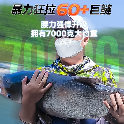 伽玛精工大物鱼竿手杆超轻超硬19调台钓竿鲢鳙青鱼草鱼巨物钓鱼竿 商品图2