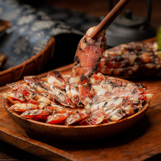 金字梅干菜土香肠260g纯猪肉干菜肉肠腊肠农家传统浙江特产腊味 商品图2