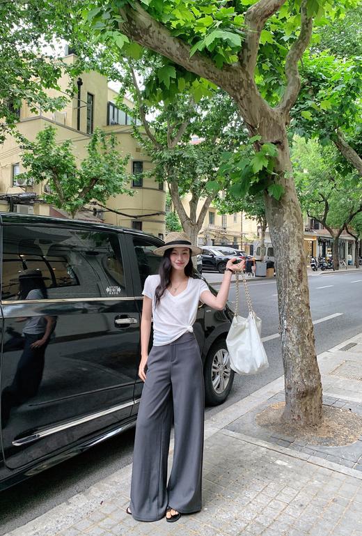 ✨【雪花麻感V领T】7色全开！软到犯规，舒服到不想脱🔥80-160斤都能穿出纸片人效果 商品图2