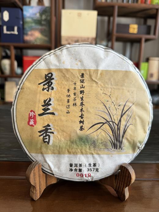 【好茶清凉一夏】景兰香 2018年景迈山野生乔木古树茶（生茶）【限量福利买一饼送2012年景迈熟茶一饼，限量10饼送完即止】 商品图2