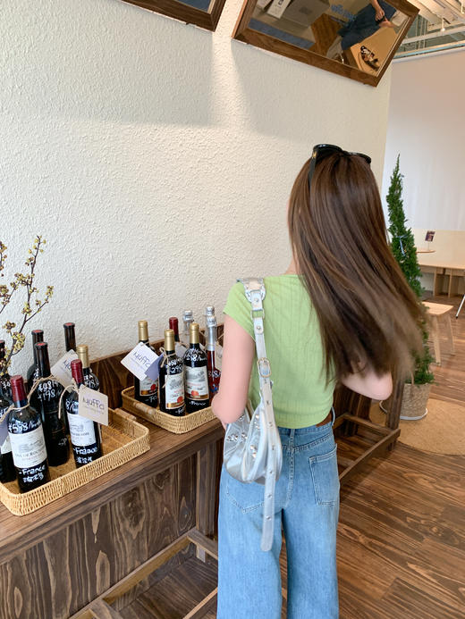 【110元任选3件】现货秒杀！卖完下架不再补 ！微信粉丝打折价！！ 蕾丝边短款短袖T恤 商品图6