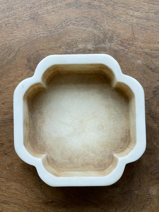 汉白玉倭角菖蒲盆，顺丰包邮 商品图1