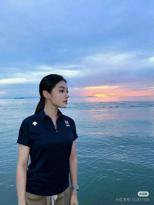 迪桑特TRAINING系列女士束腰polo衫 商品图1