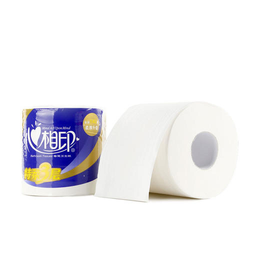 【积分兑换】心相印  140克10粒装四层卷筒卫生纸*1提BT910（提装）（送喜马月卡） 商品图1