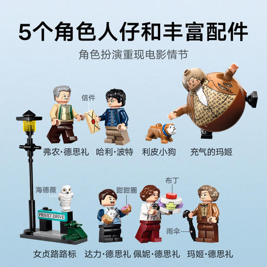 乐高积木L76451乐高哈利波特系列女贞路：玛姬姑妈来访 商品图4