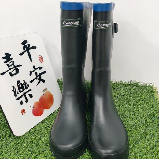 38号款〖蓝条边雨鞋〗雨牧时尚雨鞋女款成人中长筒雨靴防水防滑高帮水鞋 商品图0