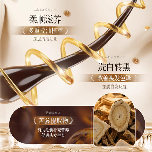 【超模君严选 山姆在售同款】Anfany--何首乌黑灵芝亮泽洗发露 科学养黑发养头皮、深层清洁毛囊补足营养、以黑养黑润养发丝、天然草本精华萃取、纳米级绵密泡沫、不发干超柔顺丝滑！ 商品图5