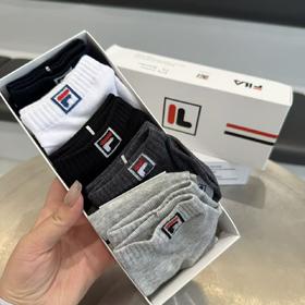 F633斐乐官方2025最新款低帮袜 5双一盒