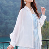 玳莎真丝雪纺衬衫女2025年夏季新款轻薄透气宽松100%桑蚕丝上衣 FB31306 商品缩略图1