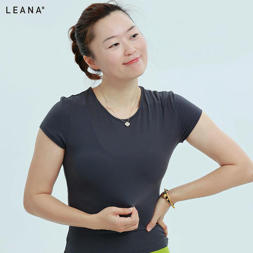 LEANA丽娜短袖休闲运动舒适短袖不含胸垫LN42008 商品图4