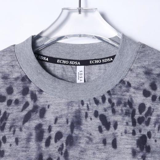 T3524夏季高级感新款男士豹纹清新色调品味韩系圆领短袖T恤百搭时尚 商品图2