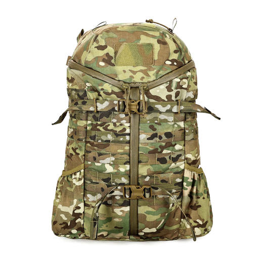 【500D尼龙 抗撕防泼 多层收纳 YKK多耐福堆料】2day Cordura战术突击双肩背包27L（molle系统 主体Y字型全开拉链 舒适背负）ds（dq） 商品图9