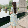 【清仓超15天不保价】奢姿大码女装2025年夏季时尚减龄方领连衣裙胖妹妹气质花色裙子9952894130【1】 商品缩略图3