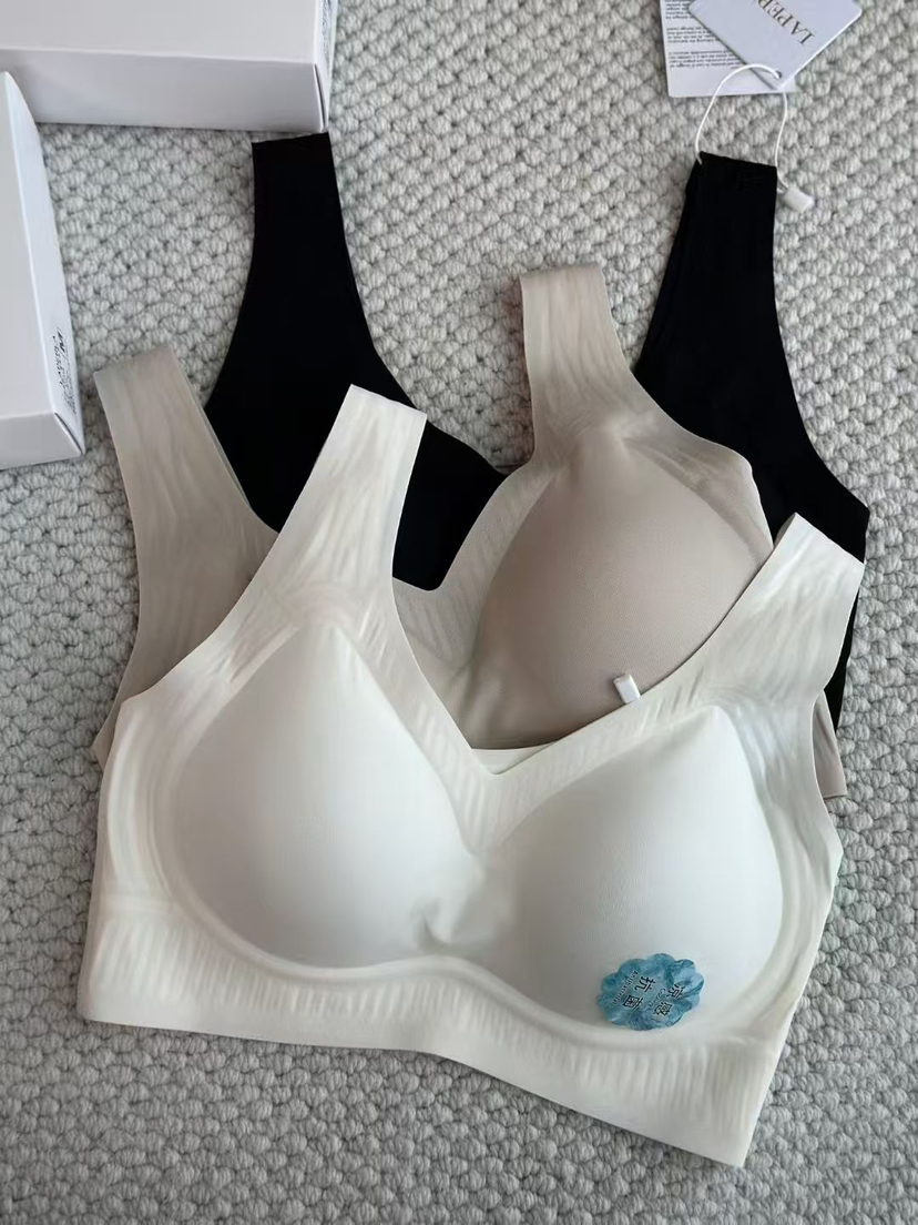 【Laperla】夏季薄款果冻条无痕光面乳胶文胸内衣