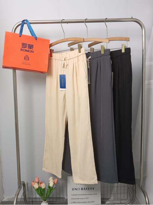 🌈夏天必备男士西裤软西裤的好🌟我要让所有人知道❗认准高端货的来❗老公穿上说舒服❗ 👉【罗蒙男士休闲锥形休闲西裤】❤️凉感+垂感+弹性三合一❗丝绸般细腻柔软✨，强韧耐磨 商品图4