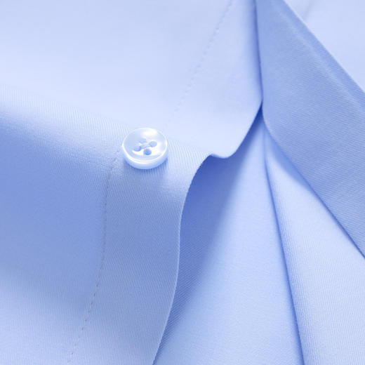 【弹力莫代尔】罗蒙春秋高品质温莎领长袖衬衫男士商务通勤职业正装纯色衬衣男 商品图9