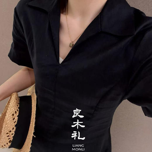 【卖完下架 不退不换】良木礼亚麻连衣裙（25126） 商品图5