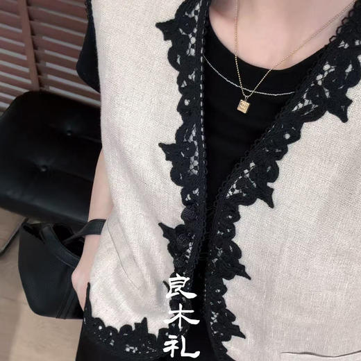 【预售7天】良木礼亚麻马甲（8396） 商品图3