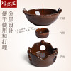 【忆江南干锅套炉】陶煲王耐热陶瓷砂锅干锅饭店干煲酒精炉小火锅家用一人食拌饭煮面 商品缩略图4